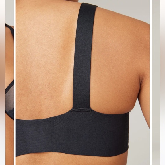 NWT Spanx Bra-llelujah! Illusion Lace Full Coverage Bra black / oatmeal - Picture 5 of 12